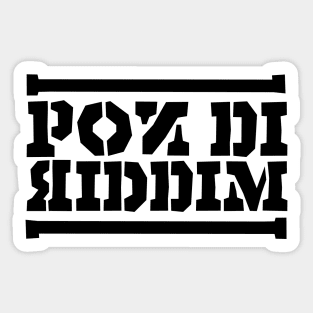 Pon Di Riddim Reggae Sticker